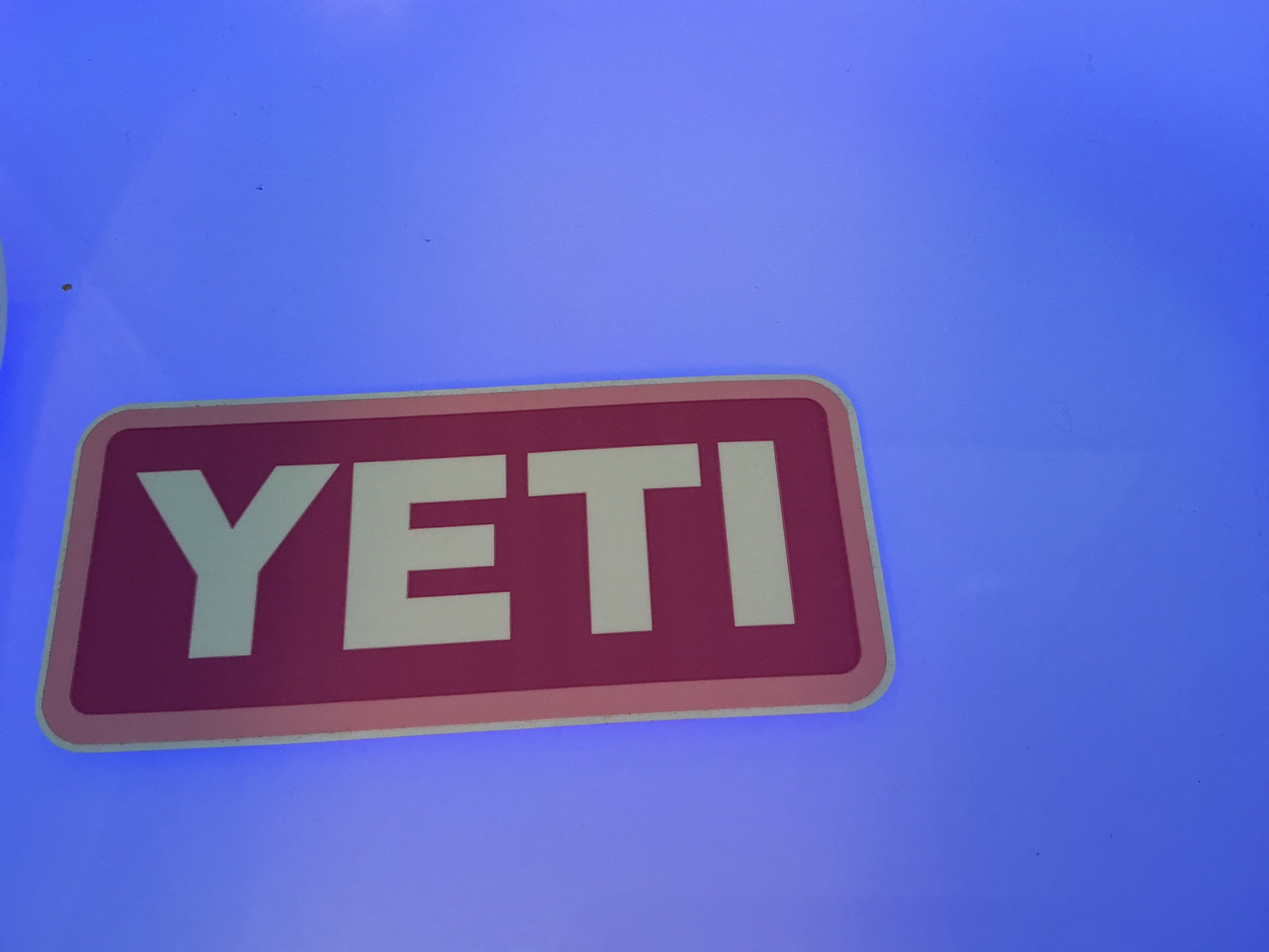 Pink YETI Sticker￼