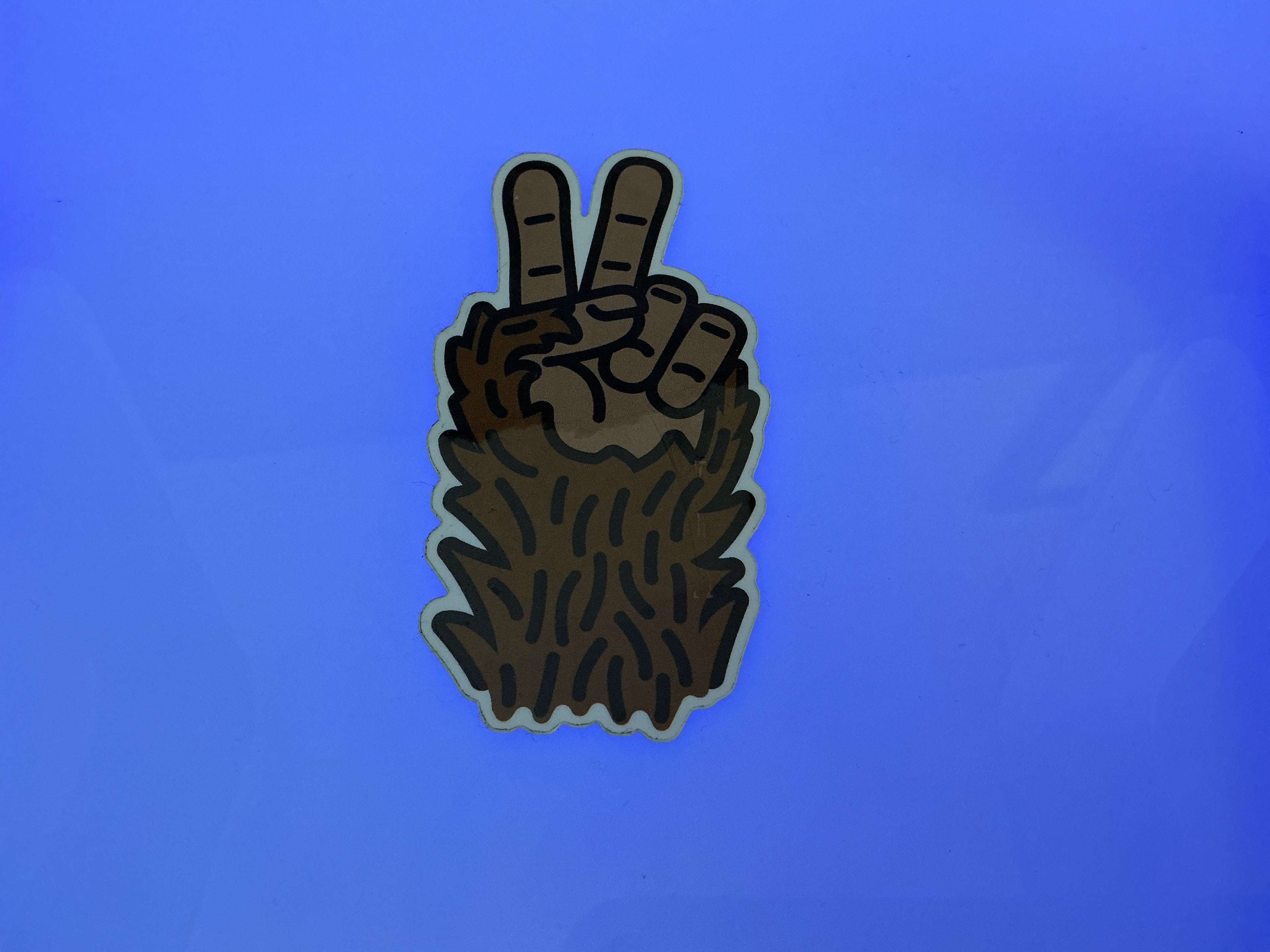 Bigfoot peace, sign,sticker ￼